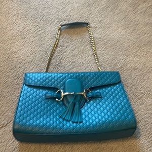 Large Gucci Emily Horsebit Shoulder Bag